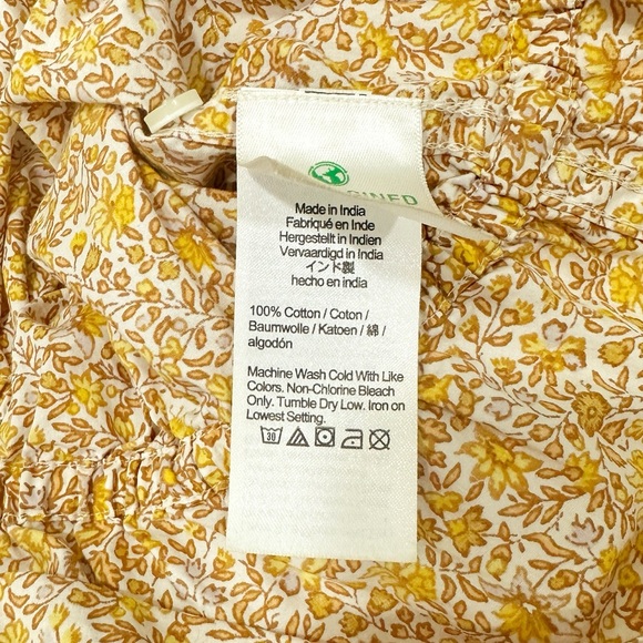 J. Crew Gathered Scoop Neck Short Sleeve Floral Top - Picture 5 of 5